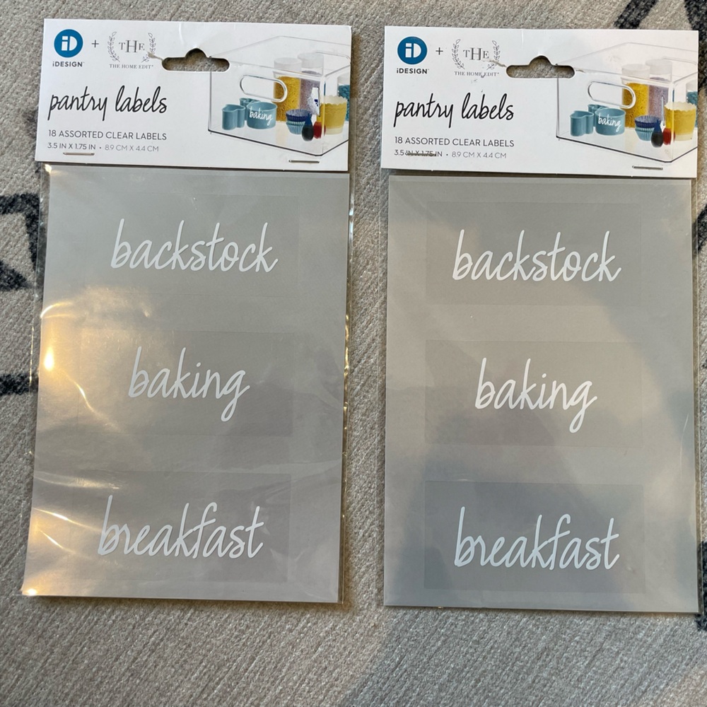The Home Edit Pantry Labels Set of  Two